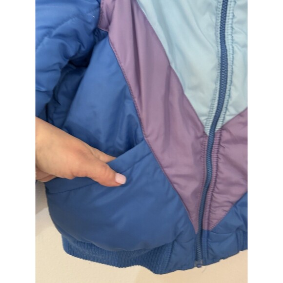 Scoop Blue, Purple, White Reversible Puffer Jacket - Picture 2 of 10